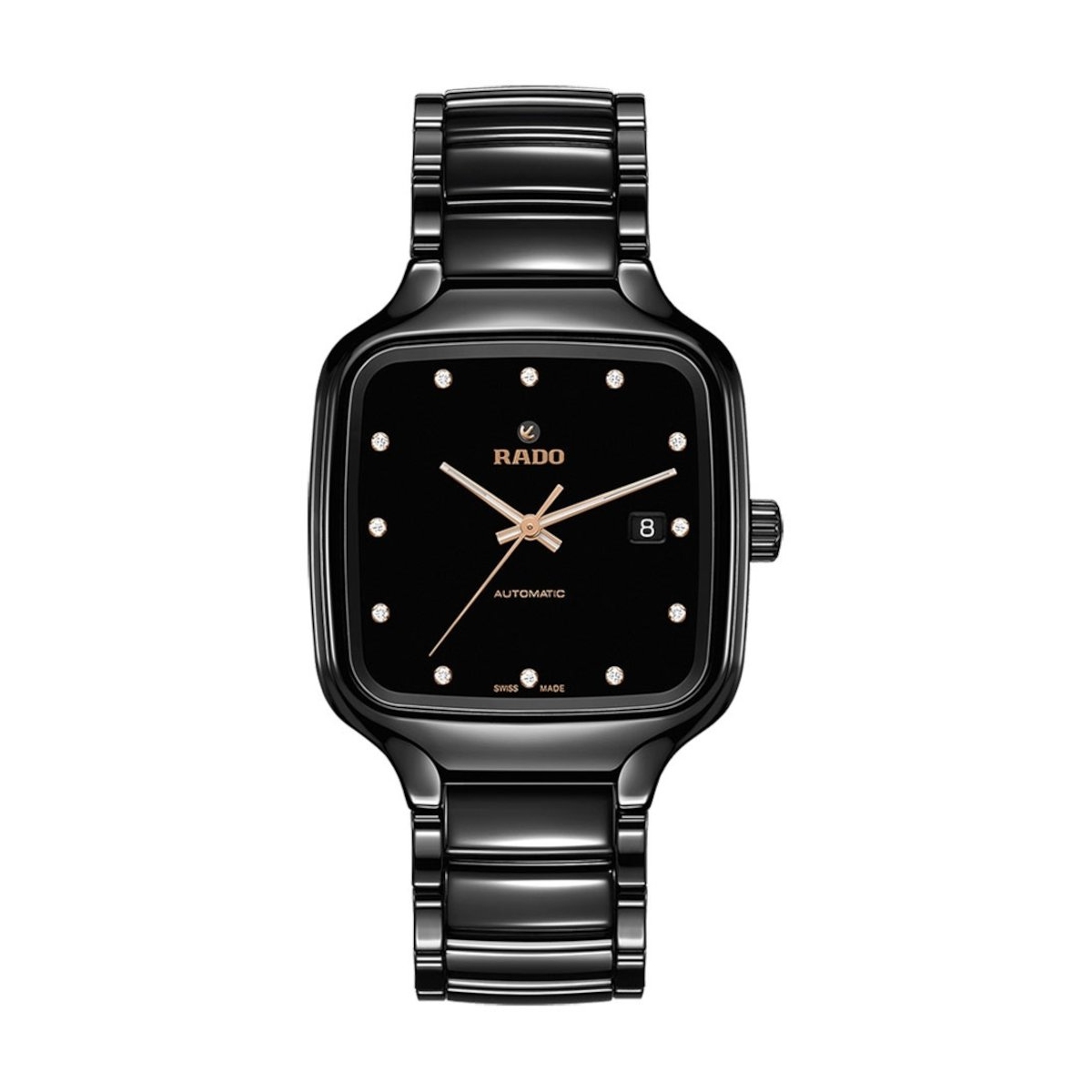 W.KRUK ZEGAREK RADO TRUE SQUARE AUTOMATIC DIAMONDS