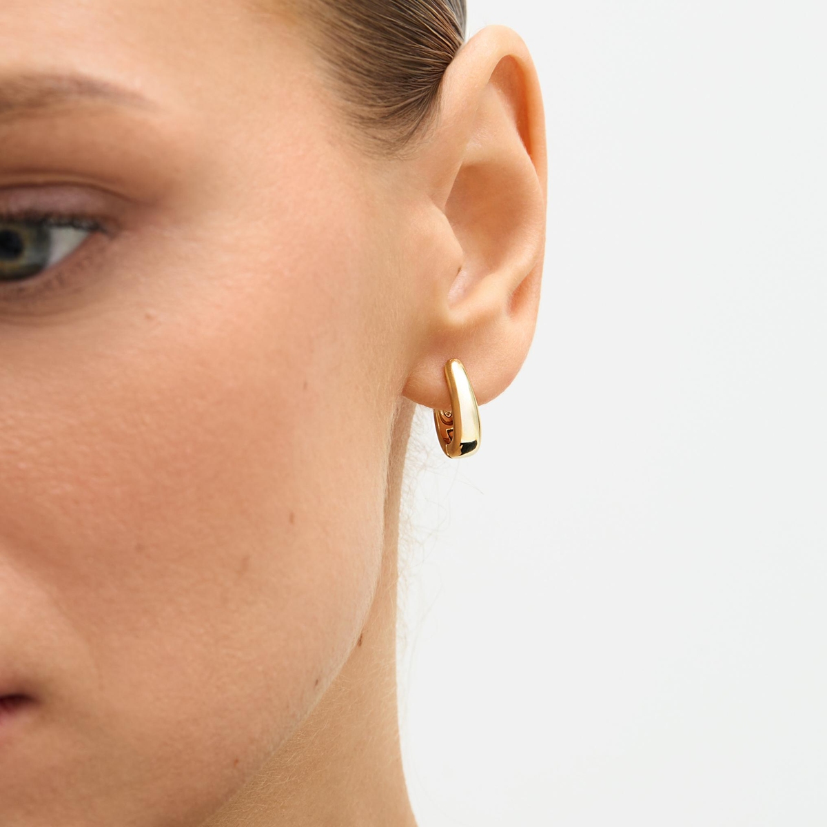 W.KRUK Kolczyki srebrne pozłacane koła