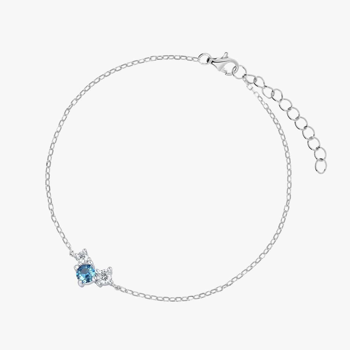 W.KRUK Bransoleta srebrna z cyrkoniami