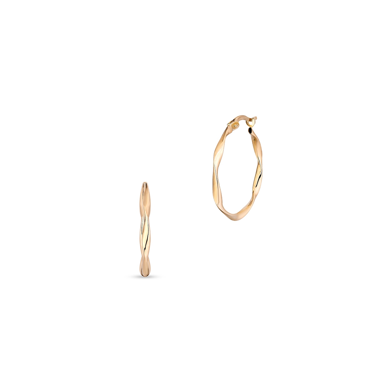 W.KRUK Kolczyki złote koła