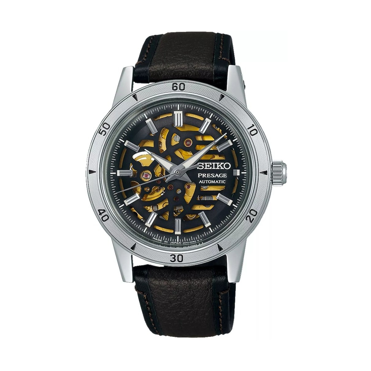 W.KRUK ZEGAREK SEIKO PRESAGE STYLE 60''S SKELETON AUTOMATIC