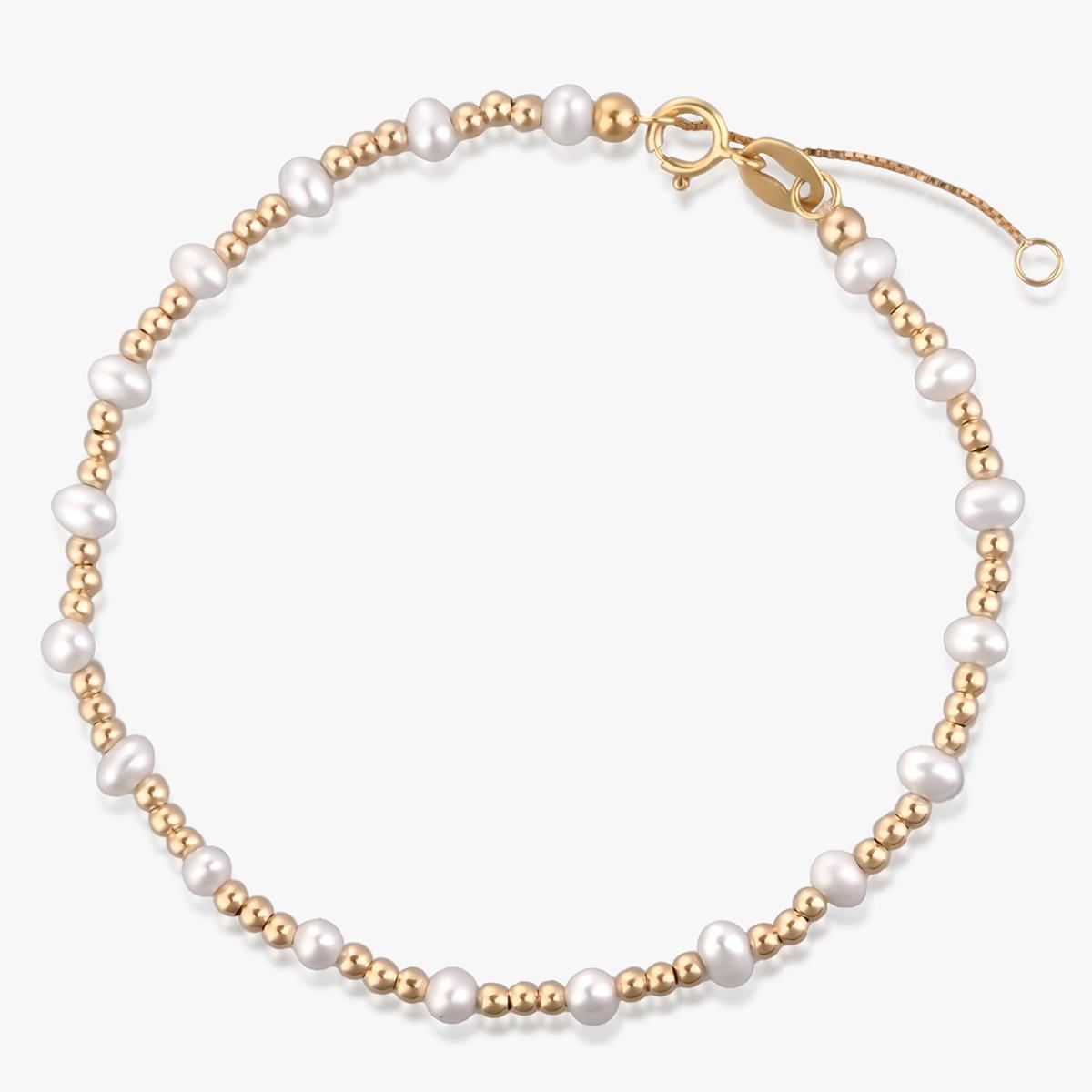 W.KRUK Bransoleta złota z perłami