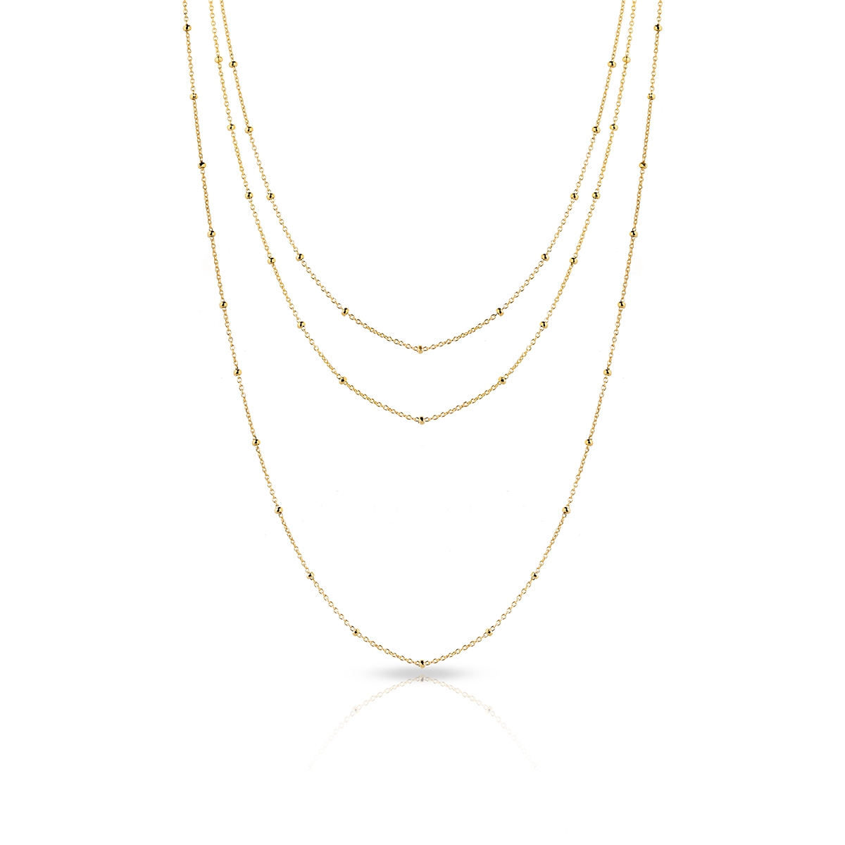 W.KRUK Naszyjnik złoty kaskadowy