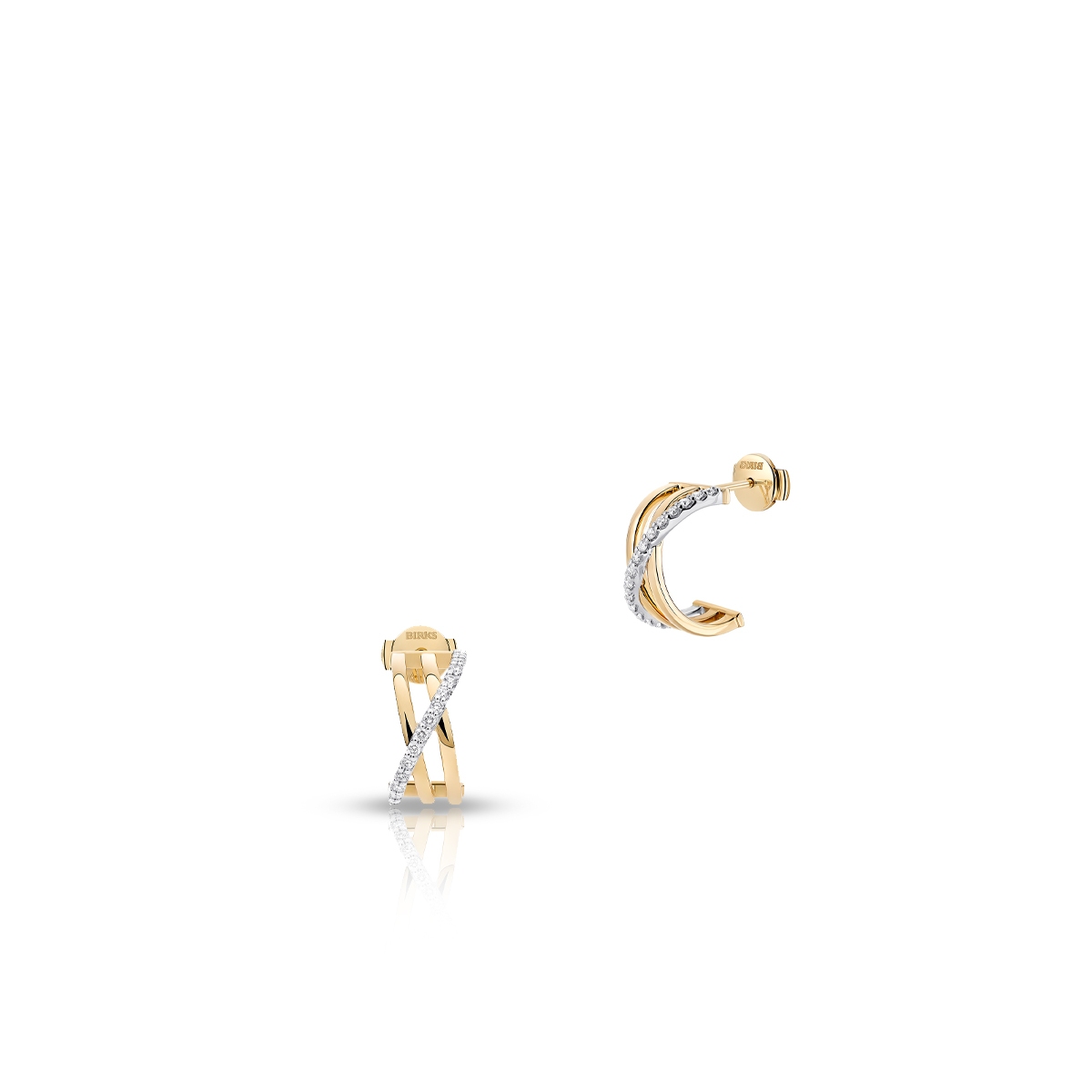 W.KRUK Kolczyki złote Birks