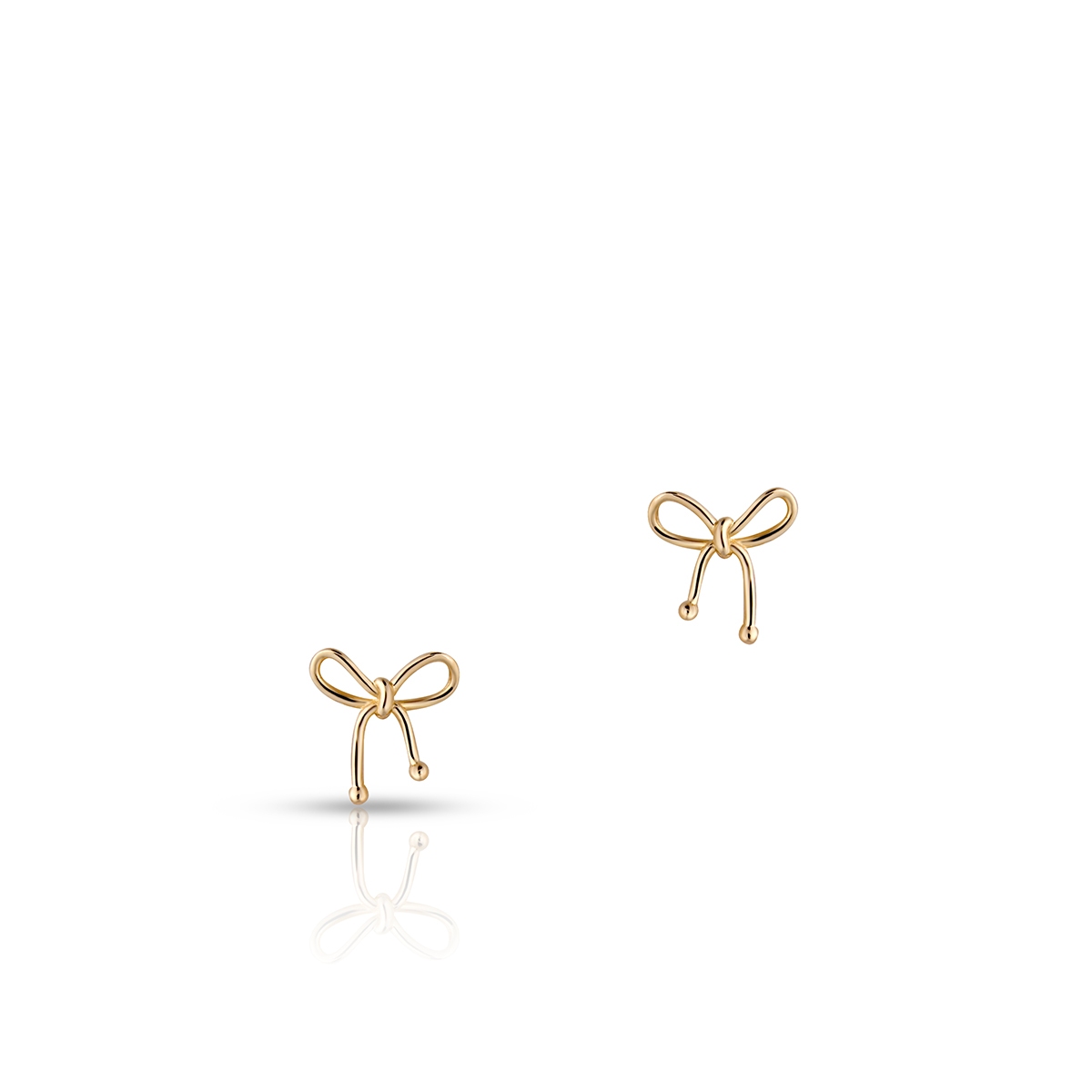 W.KRUK Kolczyki złote kokardy