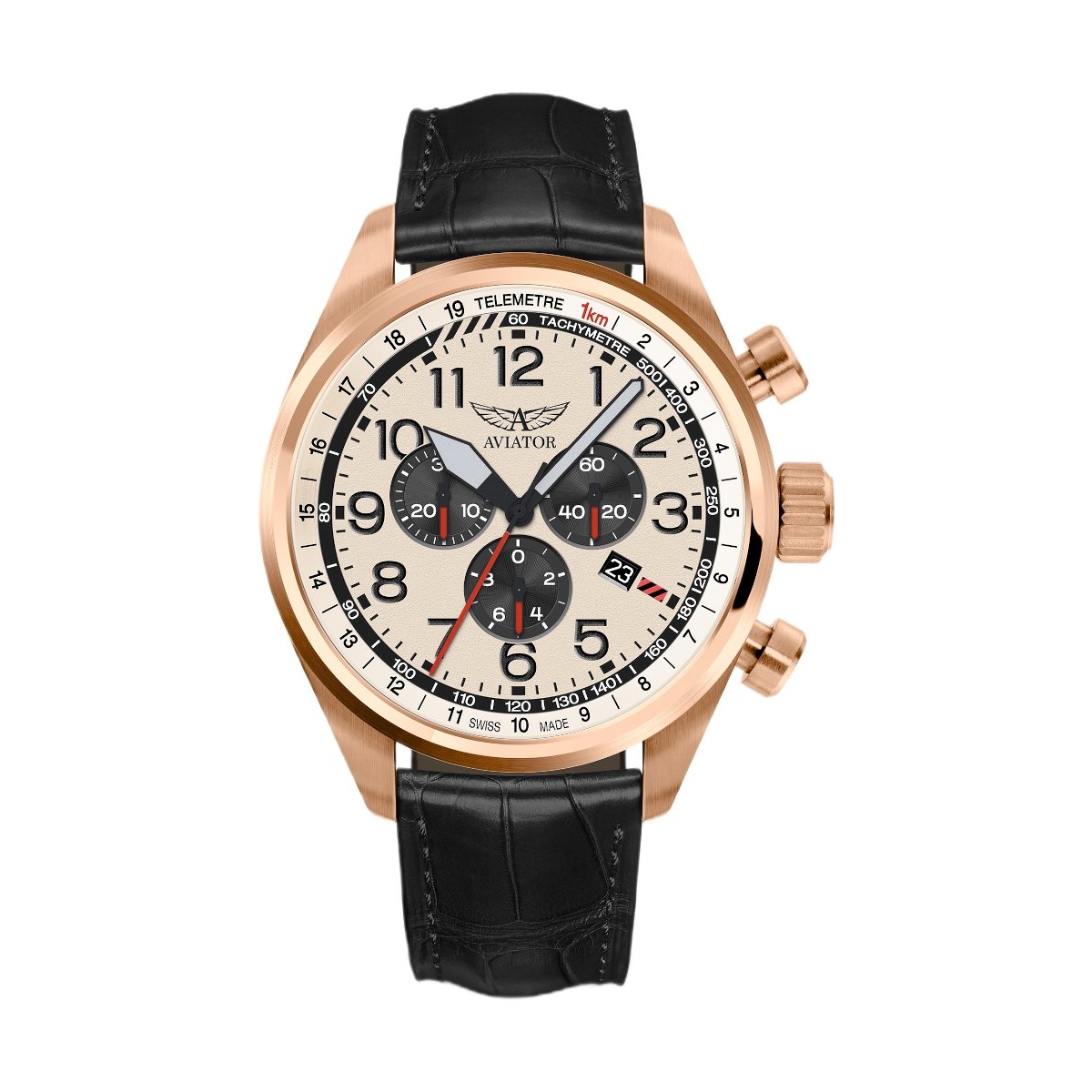 W.KRUK ZEGAREK AVIATOR AIRACOBRA P45 CHRONOGRAPH