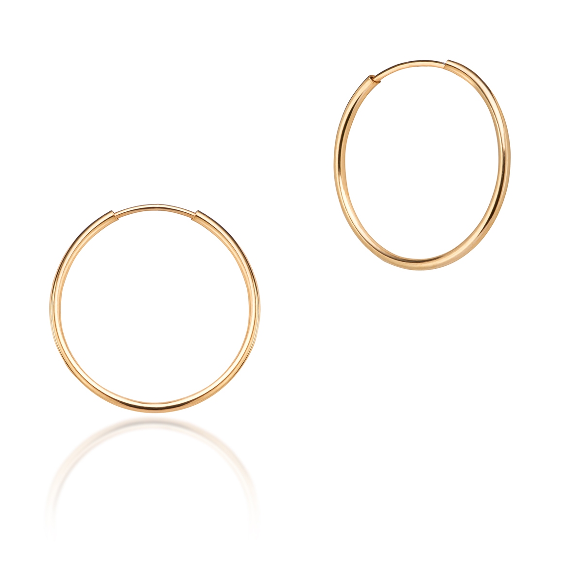 W.KRUK Kolczyki złote koła