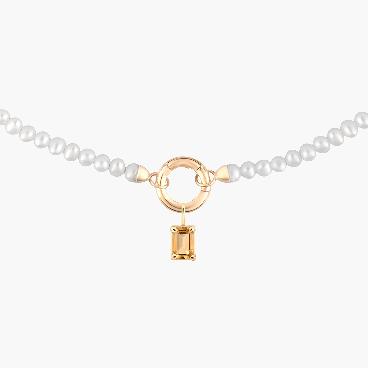 W.KRUK Wisiorek złoty z cytrynem