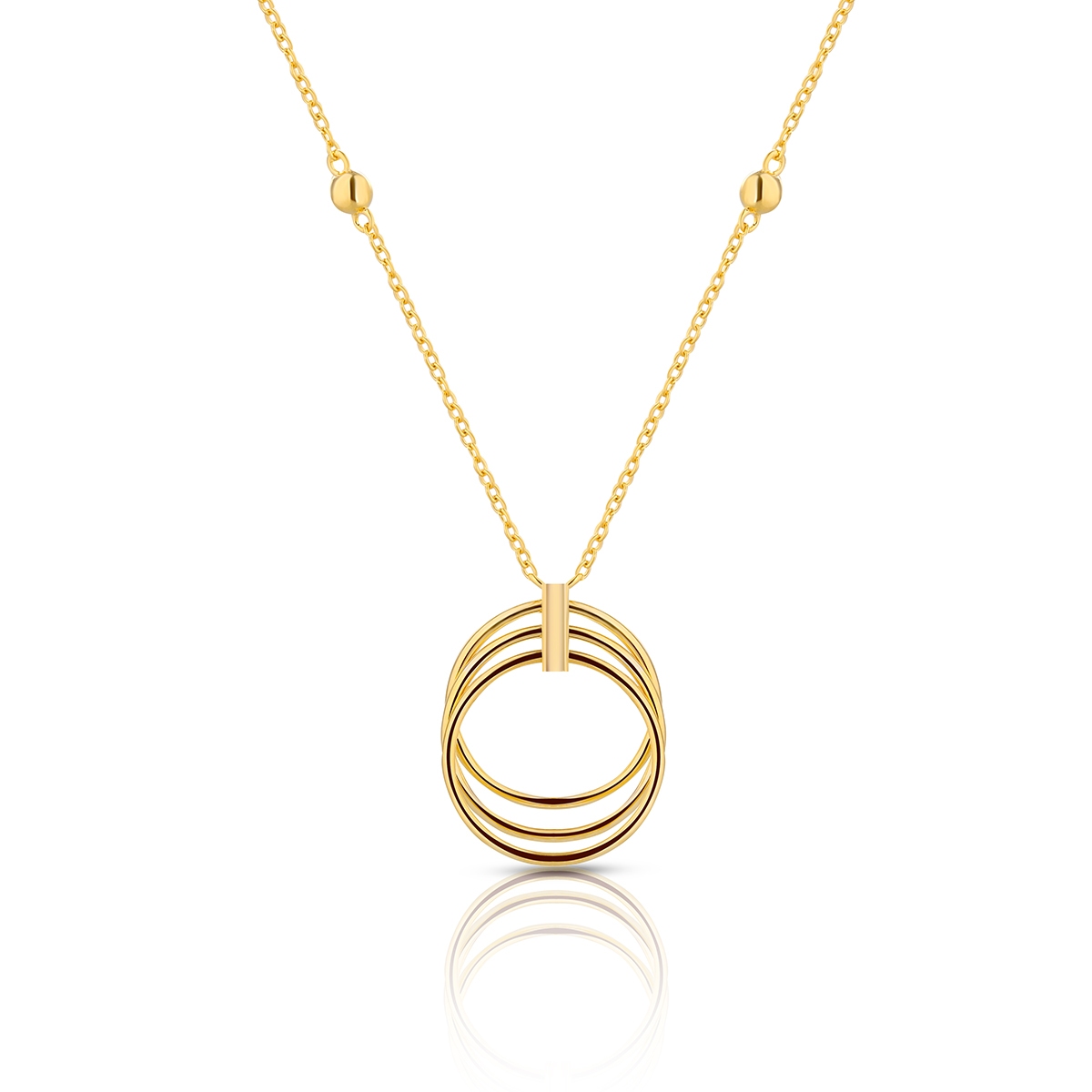 W.KRUK Naszyjnik srebrny pozłacany