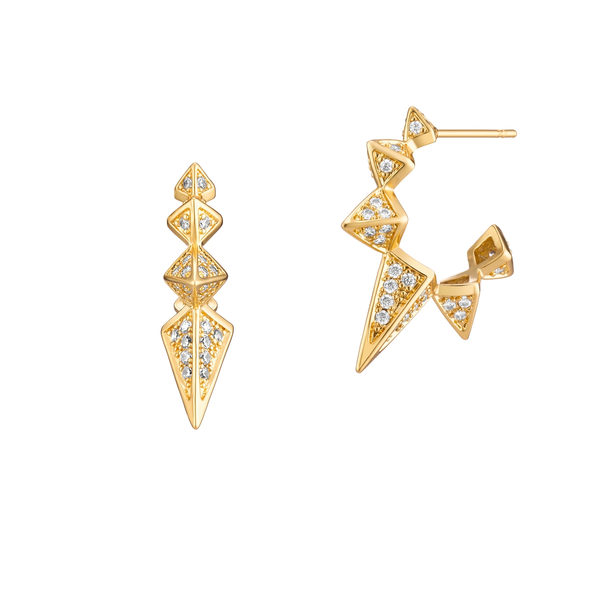 W.KRUK Kolczyki w rockowym stylu Basics