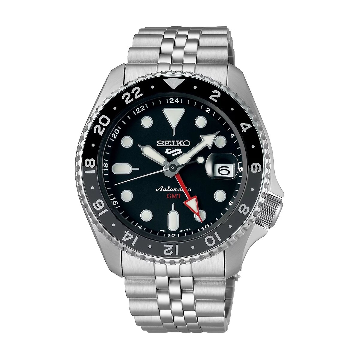 W.KRUK ZEGAREK SEIKO 5 Sports GMT Black Grape