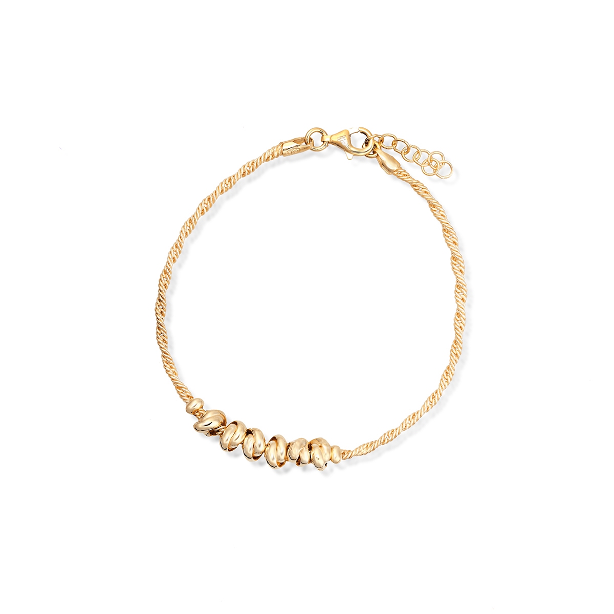 W.KRUK Bransoleta srebrna pozłacana