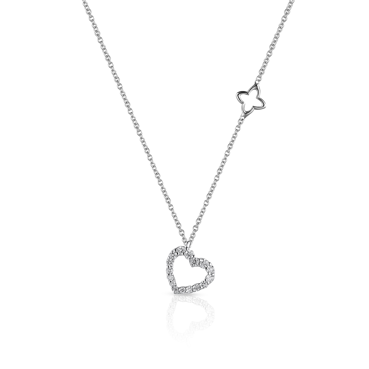 W.KRUK Naszyjnik białe złoto Recarlo