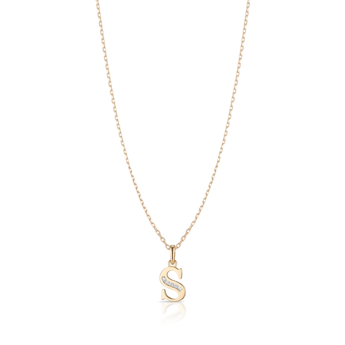 W.KRUK Wisiorek złoty literka S