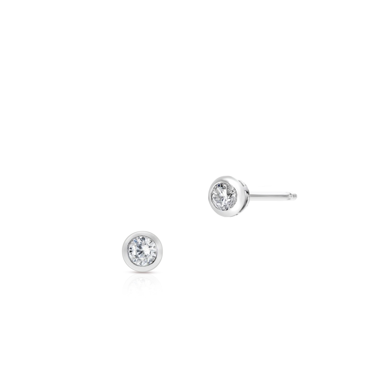 W.KRUK Kolczyki srebrne z cyrkoniami