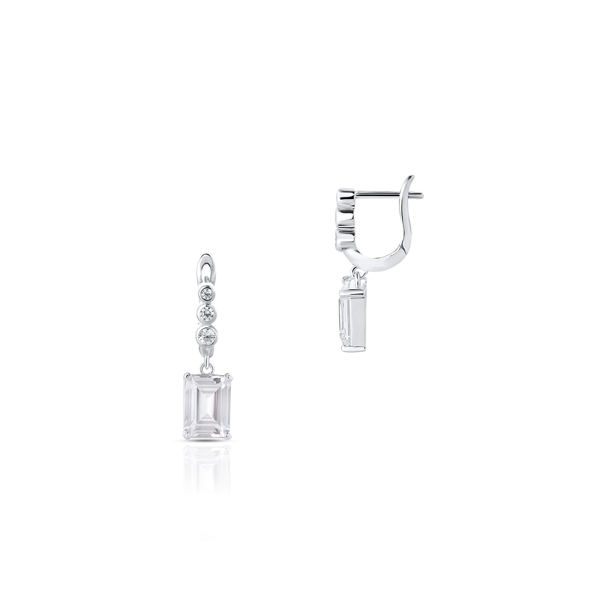 W.KRUK Kolczyki srebrne z cyrkoniami Ceremonials