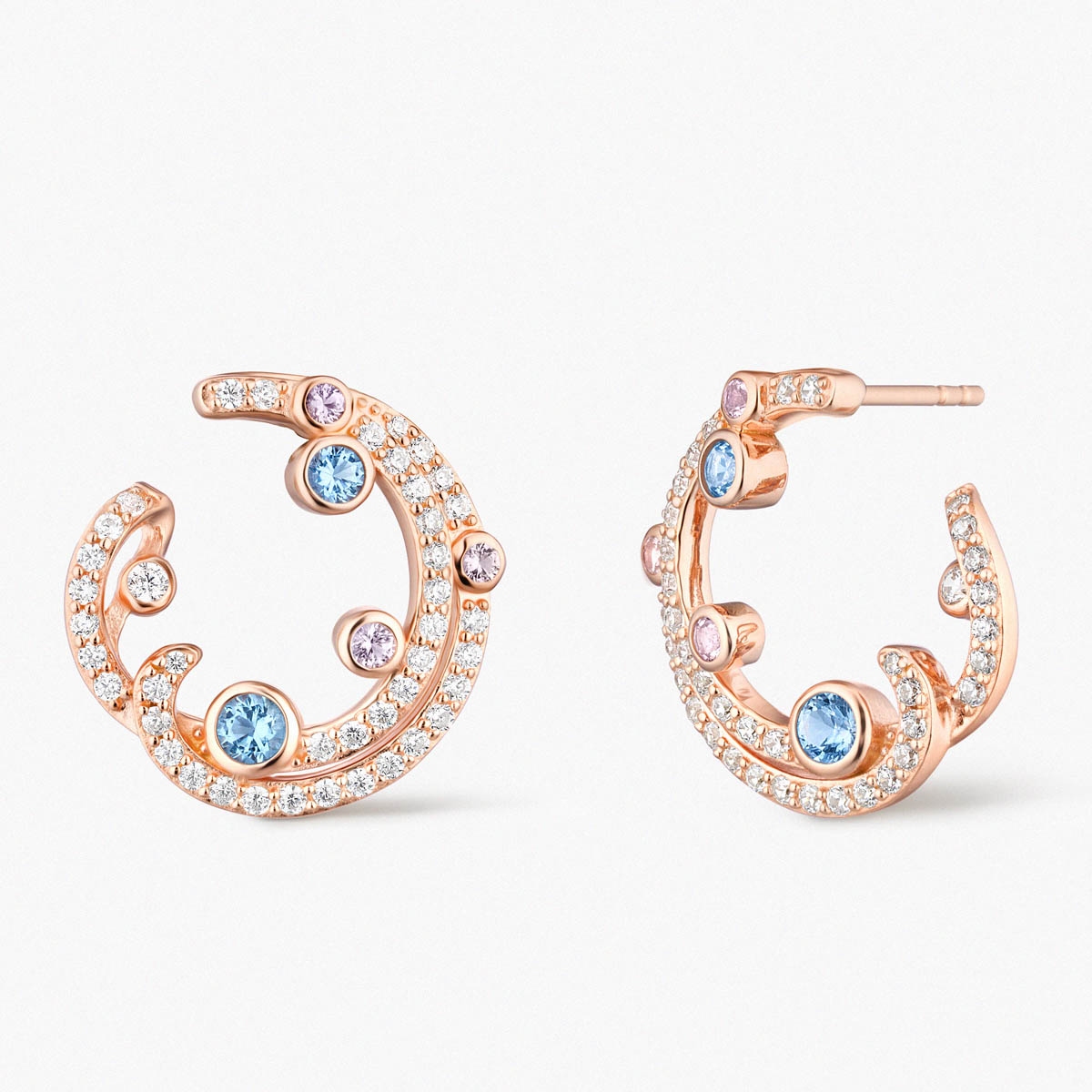 W.KRUK Kolczyki srebrne Balerina