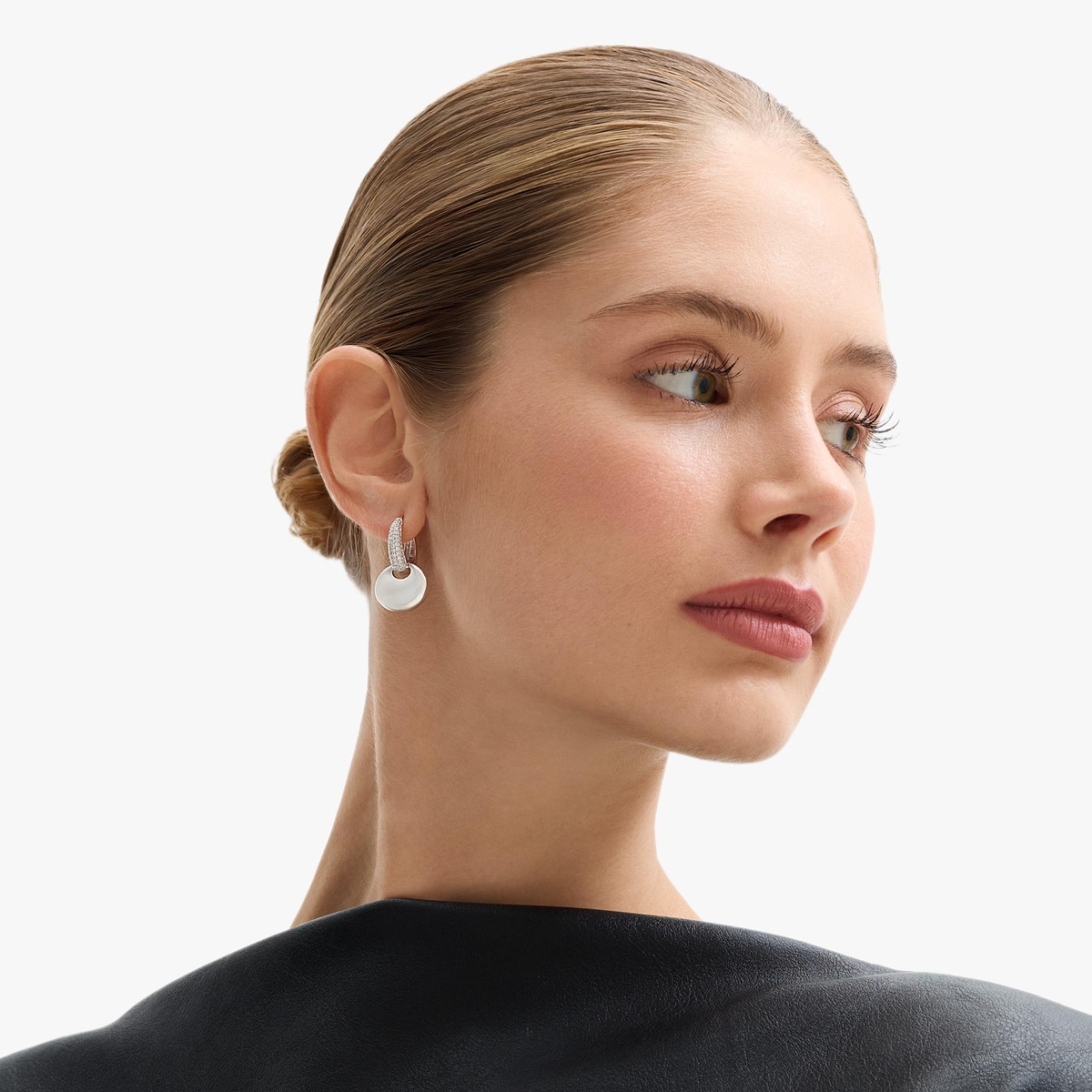 W.KRUK Kolczyki srebrne z cyrkoniami