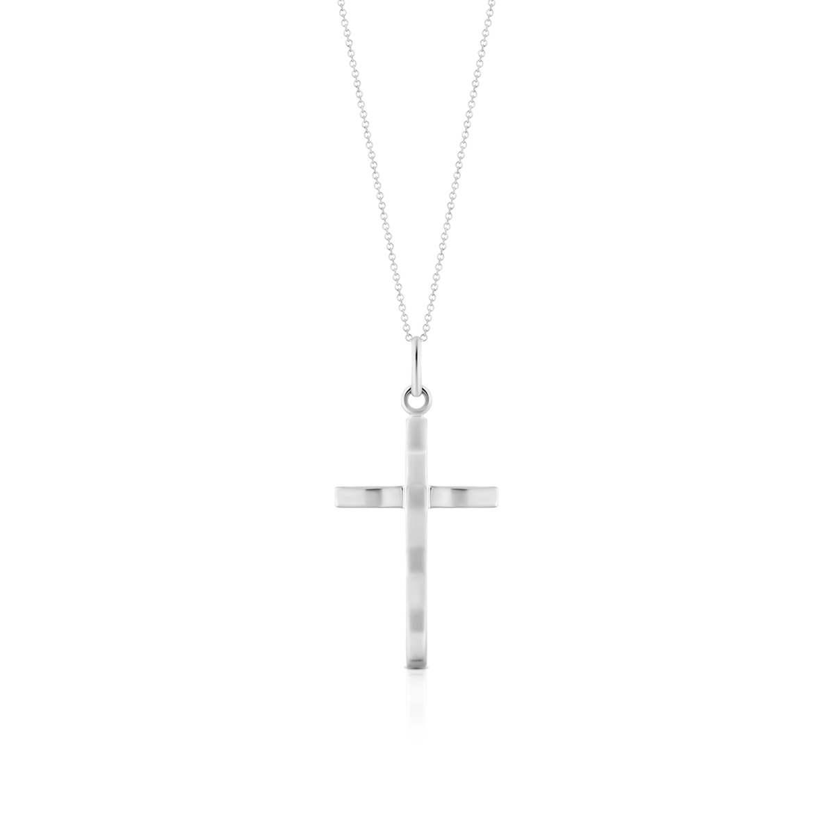 W.KRUK Wisiorek białe złoto krzyżyk