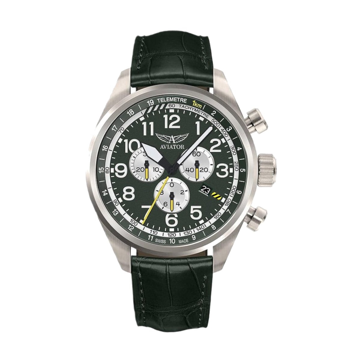 W.KRUK ZEGAREK AVIATOR AIRACOBRA P45 CHRONOGRAPH