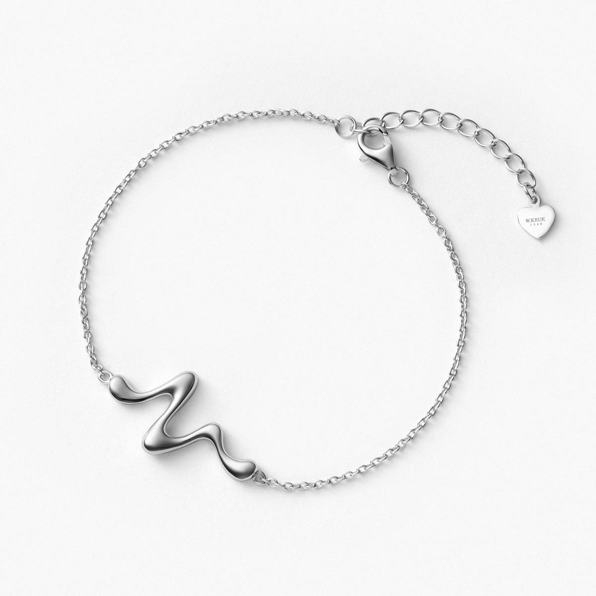 W.KRUK Bransoleta srebrna Modern