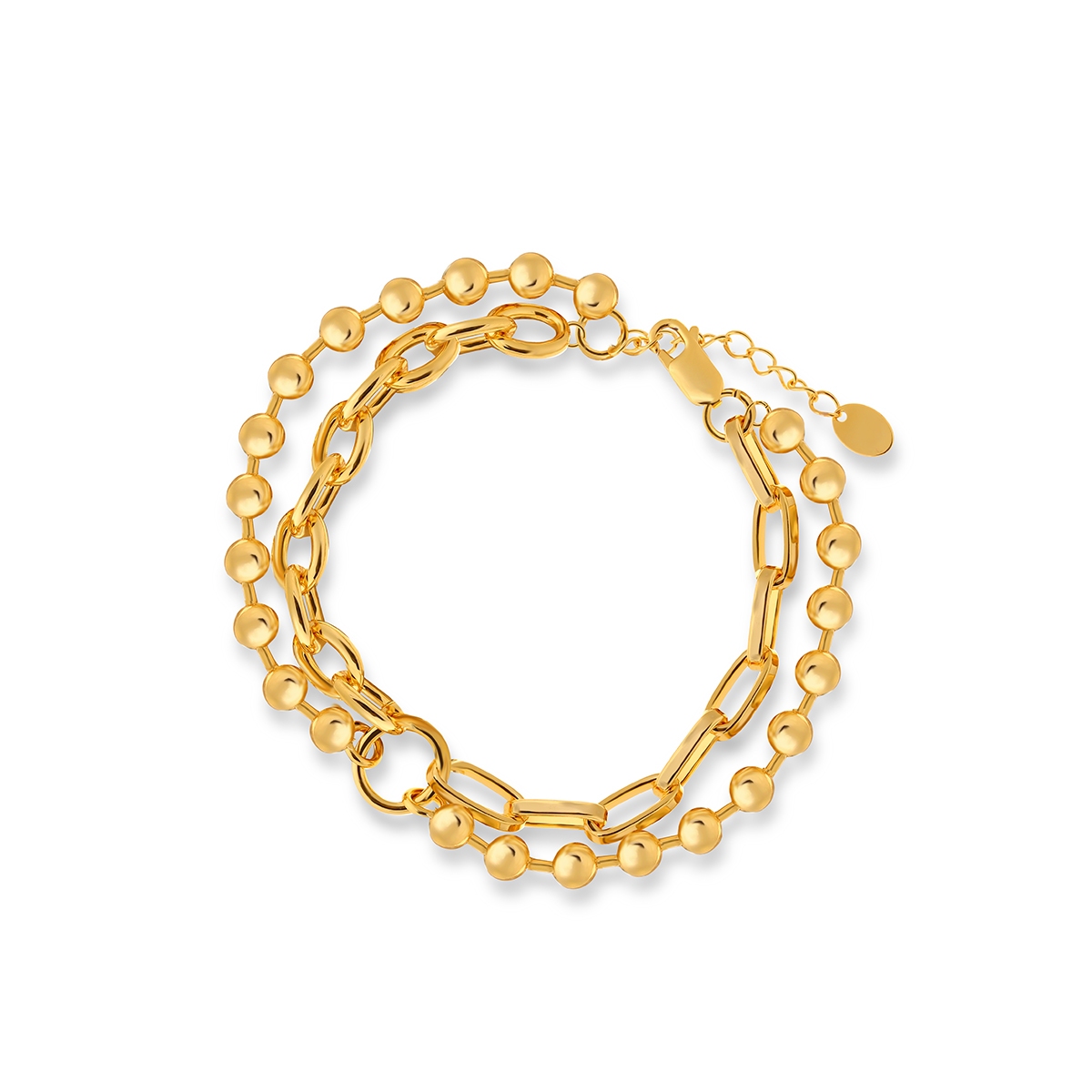 W.KRUK Bransoleta srebrna pozłacana