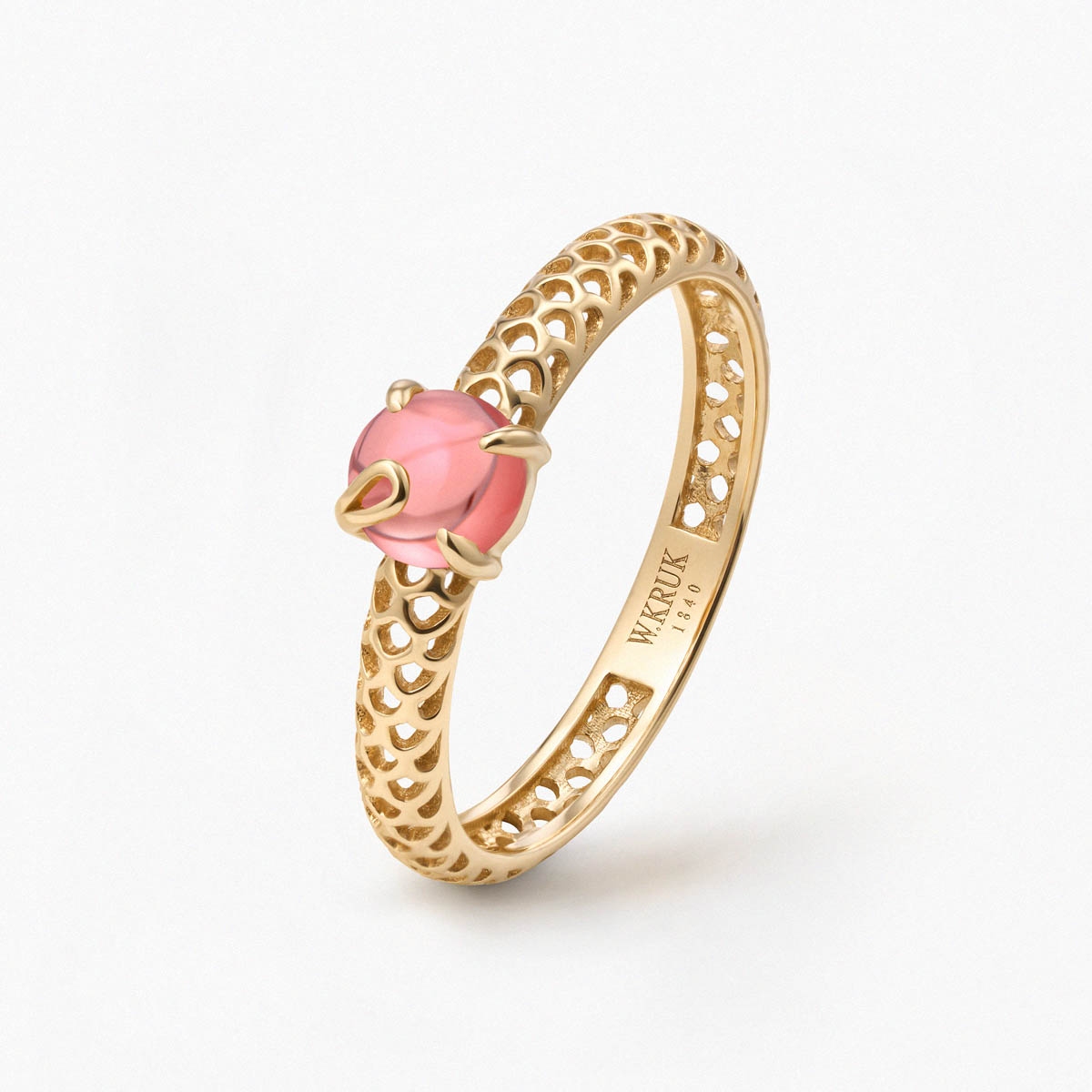 W.KRUK Pierścionek złoty KOI