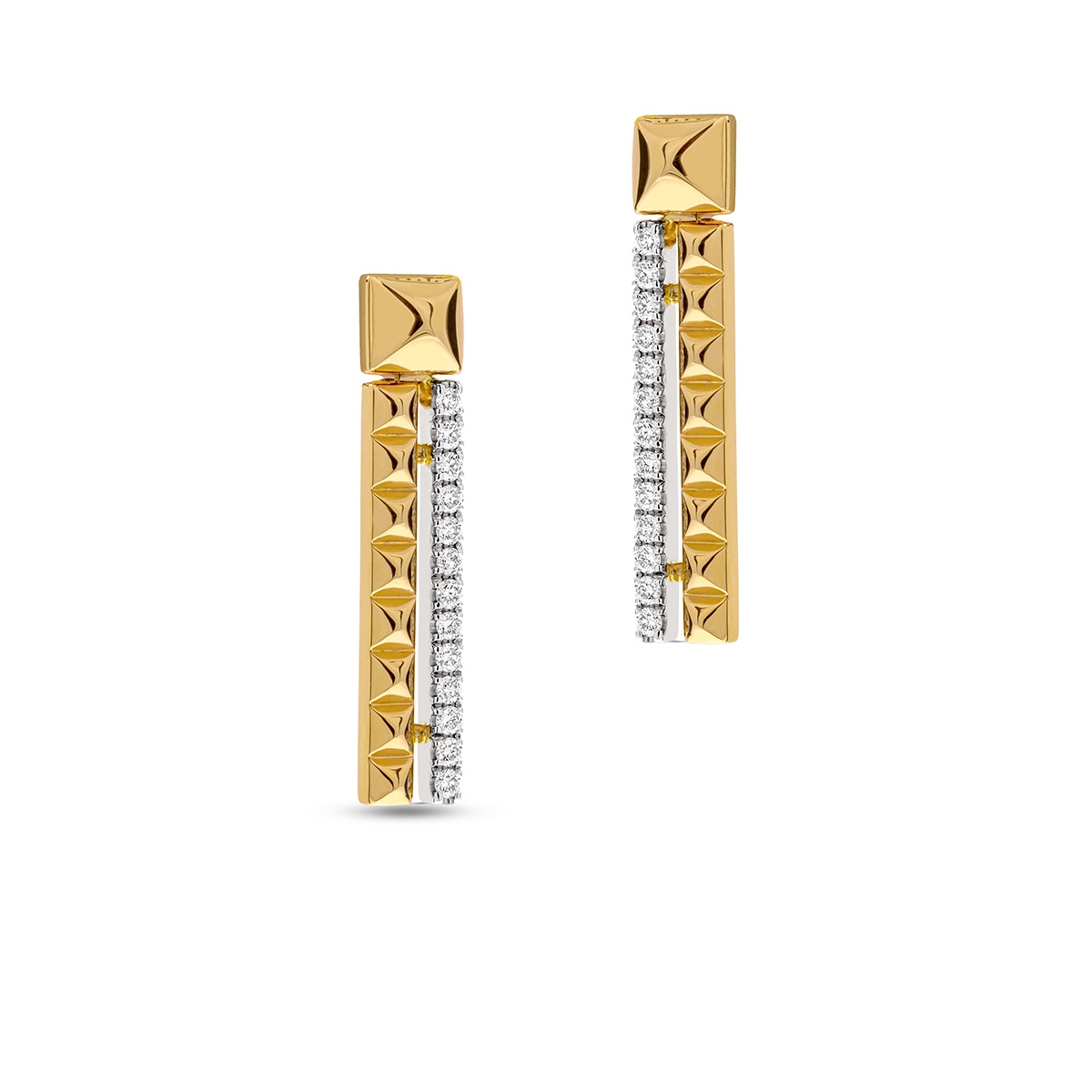 W.KRUK Kolczyki złote Hulchi Belluni