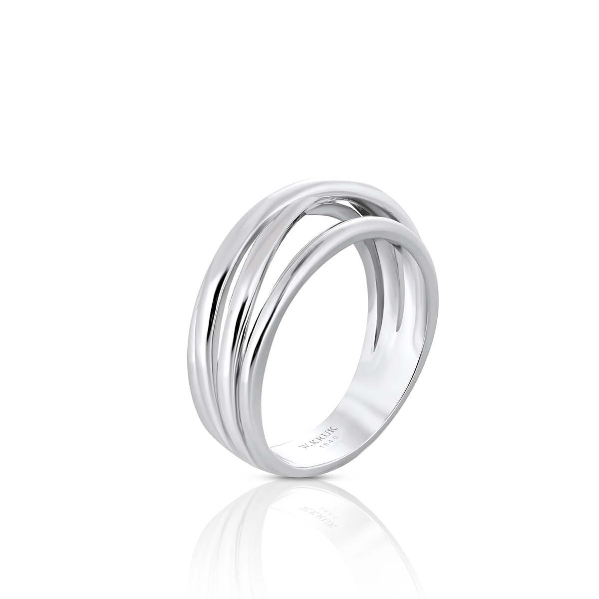 W.KRUK Pierścionek srebrny
