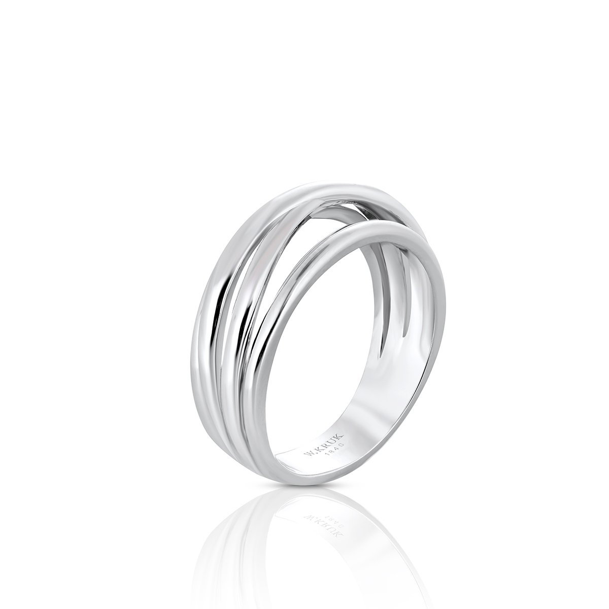 W.KRUK Pierścionek srebrny