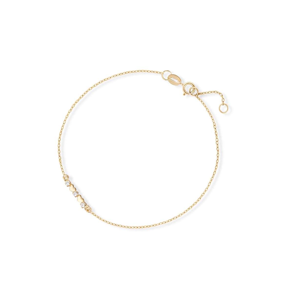 W.KRUK Bransoleta złota z cyrkoniami