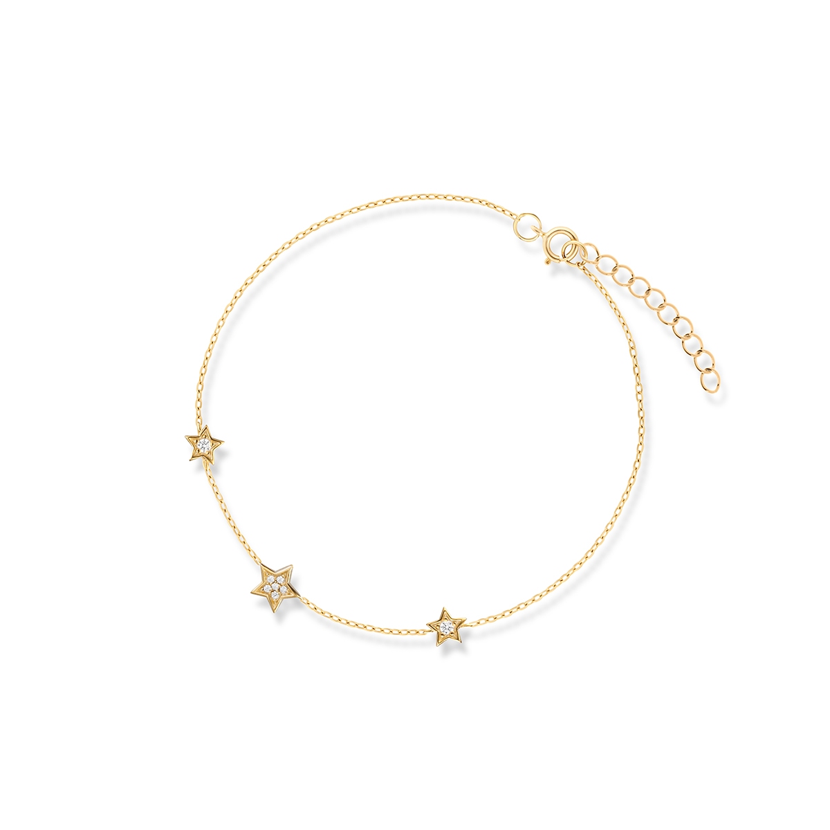 W.KRUK Bransoleta srebrna Little Star