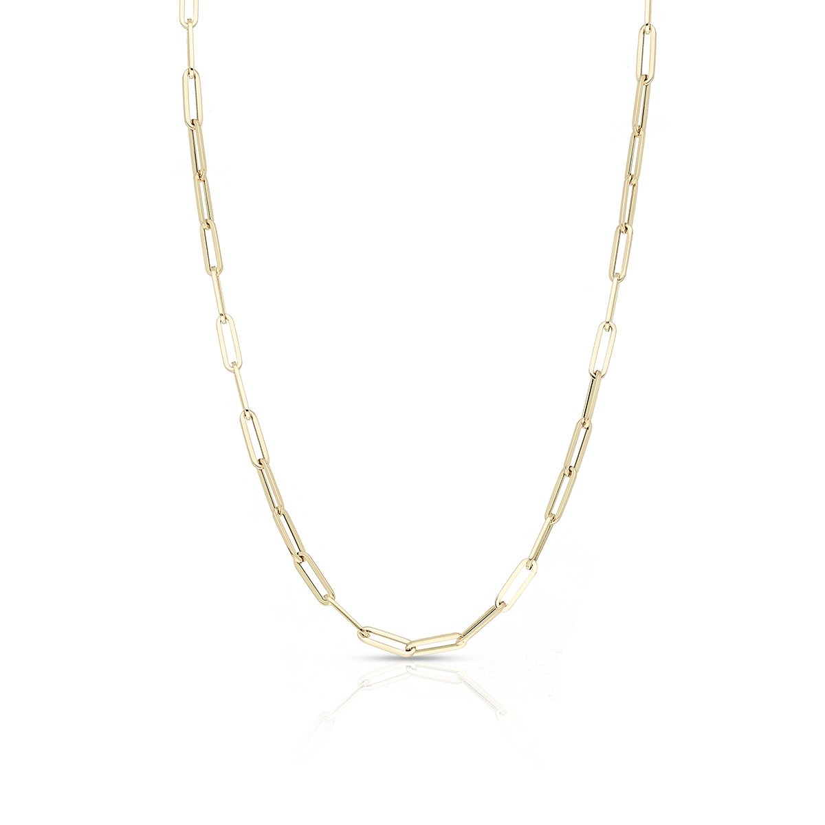 W.KRUK Naszyjnik złoty paper clip