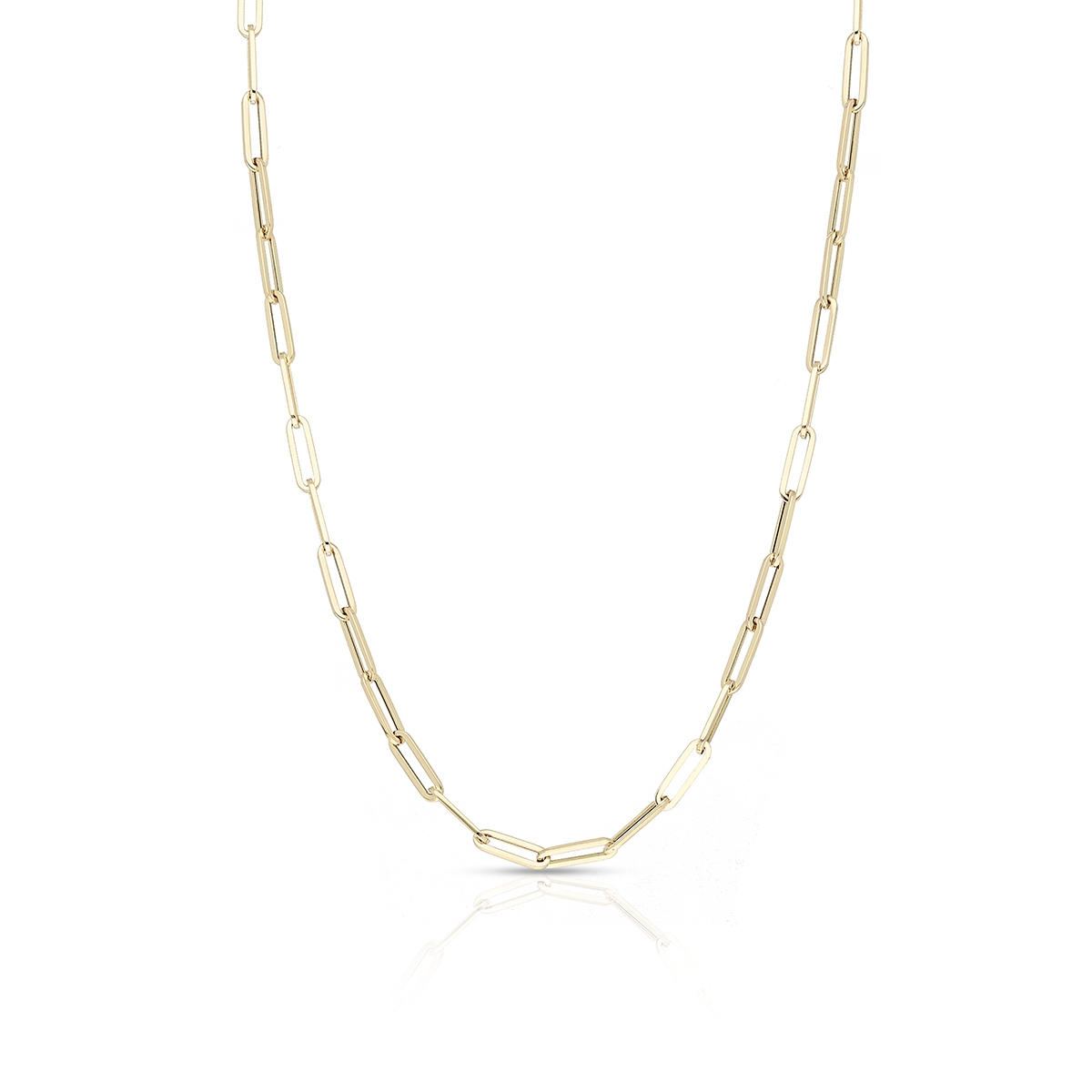 W.KRUK Naszyjnik złoty paper clip