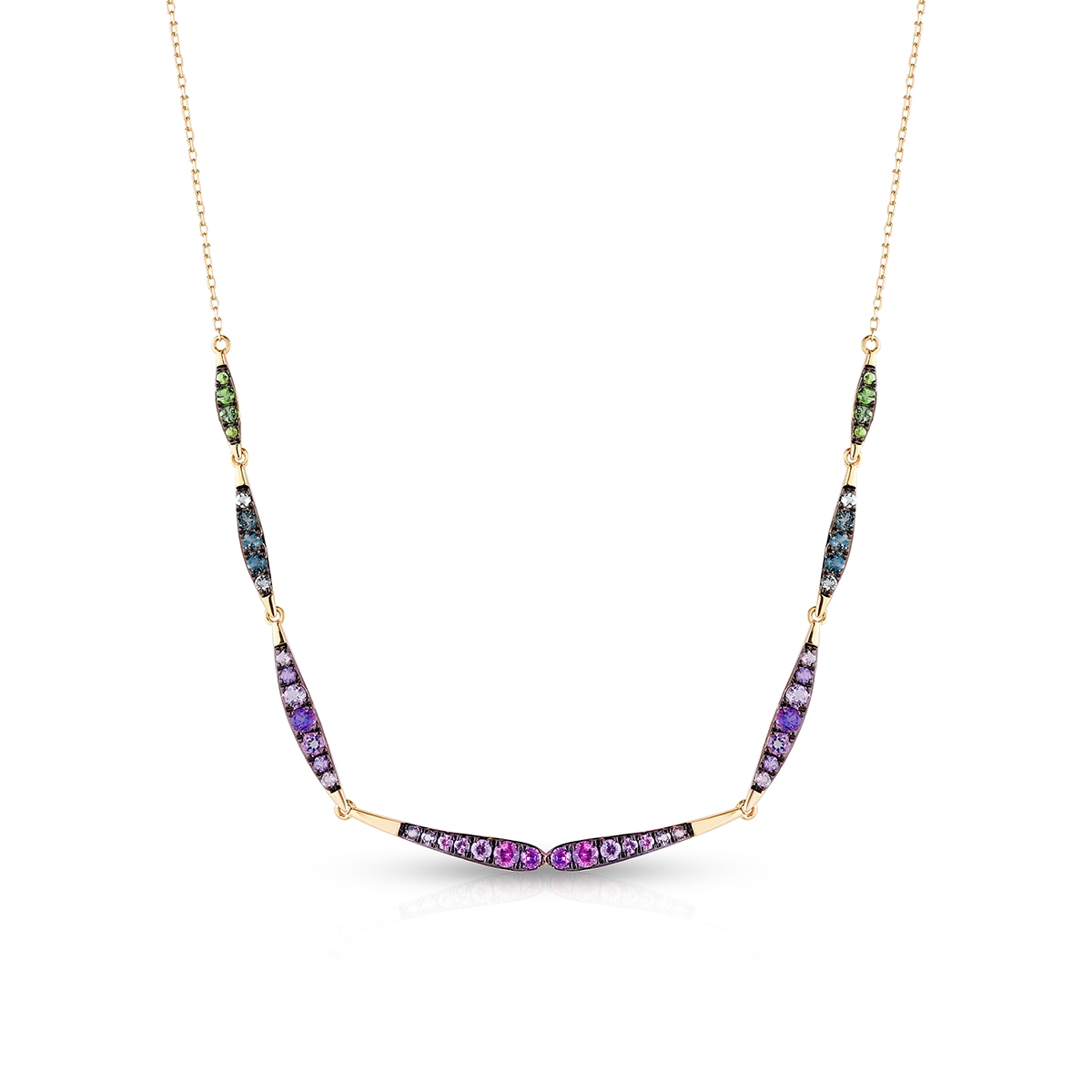 W.KRUK Naszyjnik złoty Preludium Paradise Birds