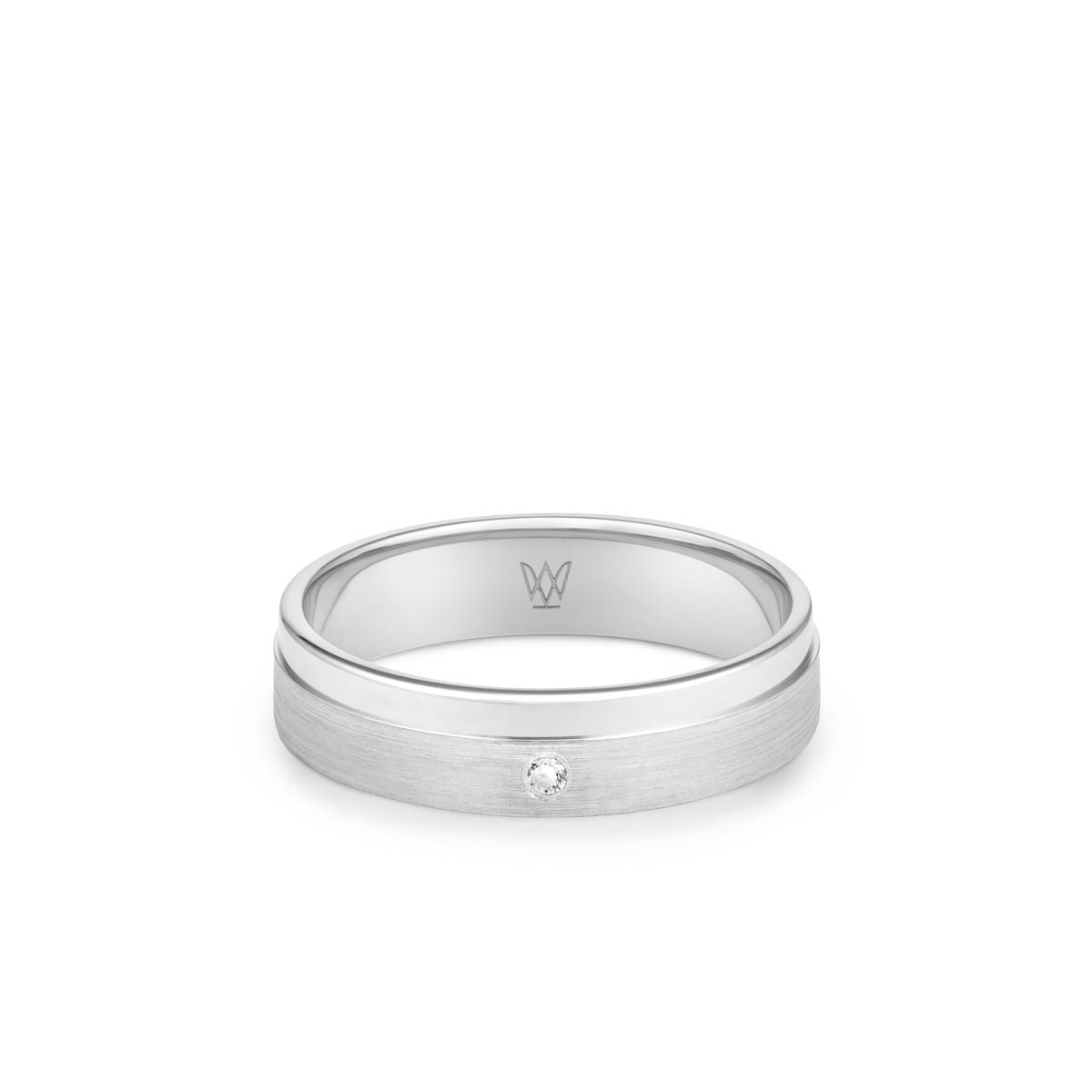 W.KRUK Obrączka srebrna z cyrkonią SOFIJA