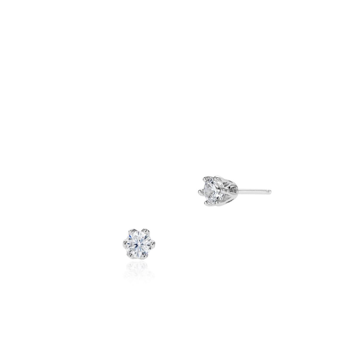 W.KRUK Kolczyki srebrne z cyrkoniami