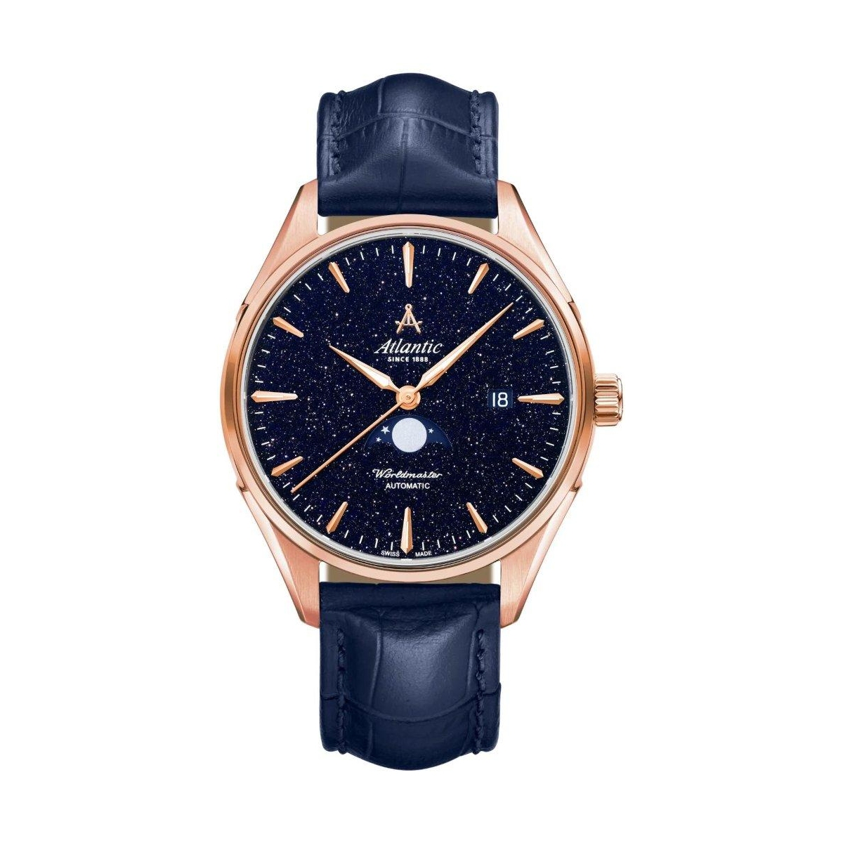 W.KRUK ZEGAREK ATLANTIC WORLDMASTER NIGHTSKY MOONPHASE