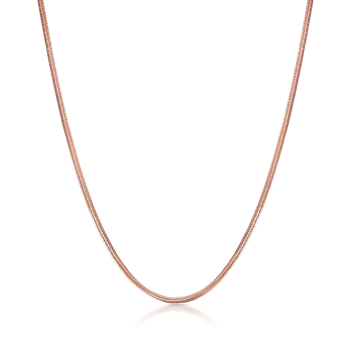 W.KRUK Łańcuszek różowe złoto lisi ogon