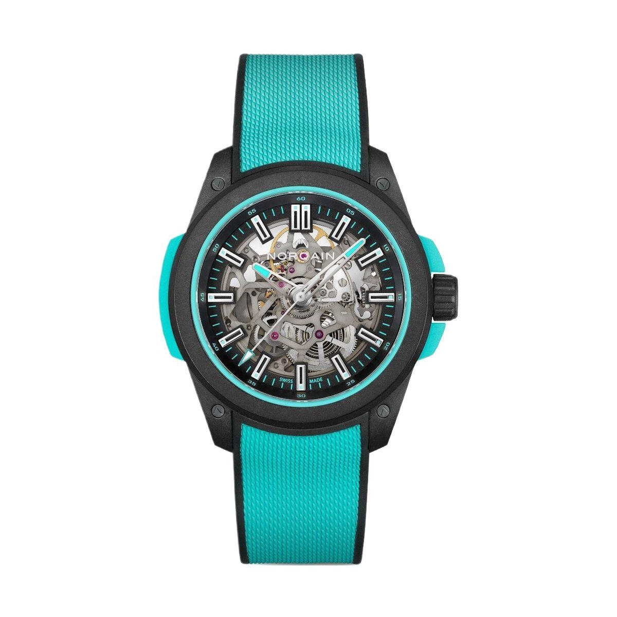 W.KRUK ZEGAREK NORQAIN WILD ONE SKELETON TURQUOISE