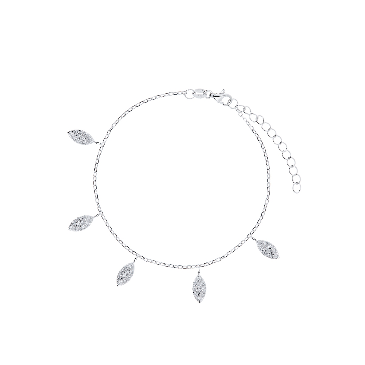 W.KRUK Bransoletka srebrna z cyrkoniami