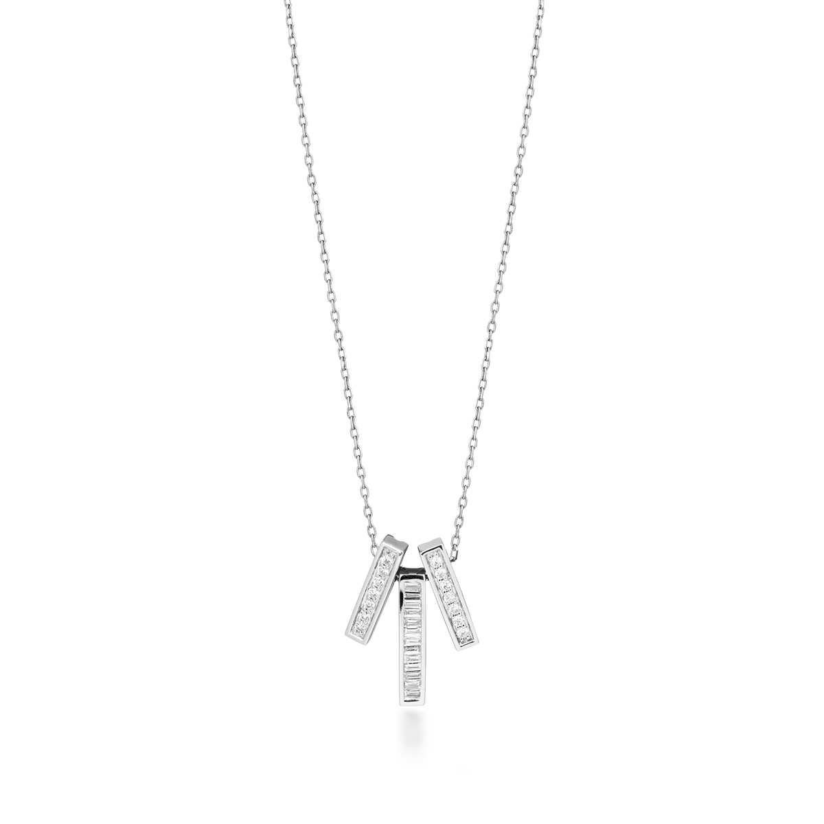 W.KRUK - Naszyjnik białe złoto z brylantami