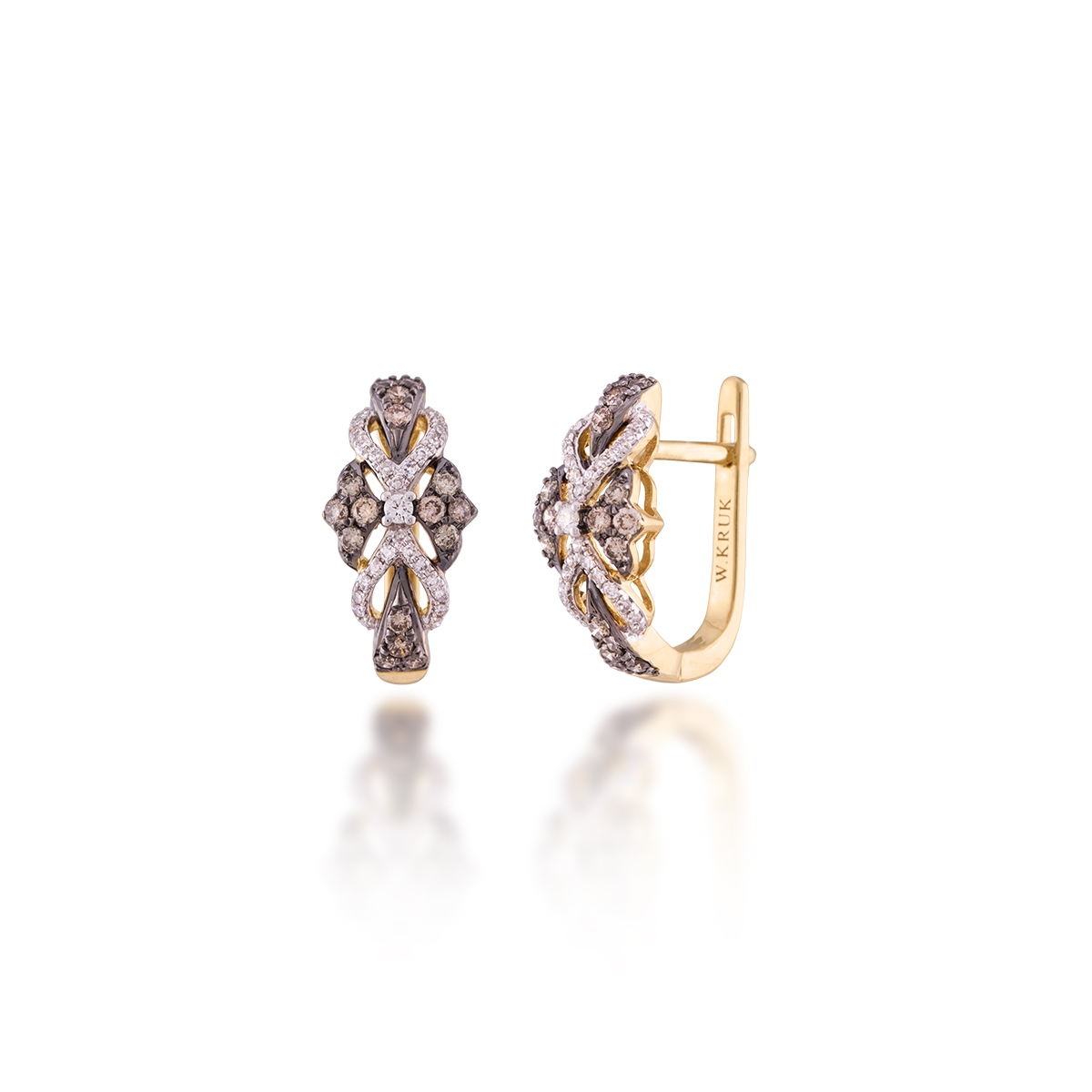 W.KRUK Kolczyki złote Anna Karenina