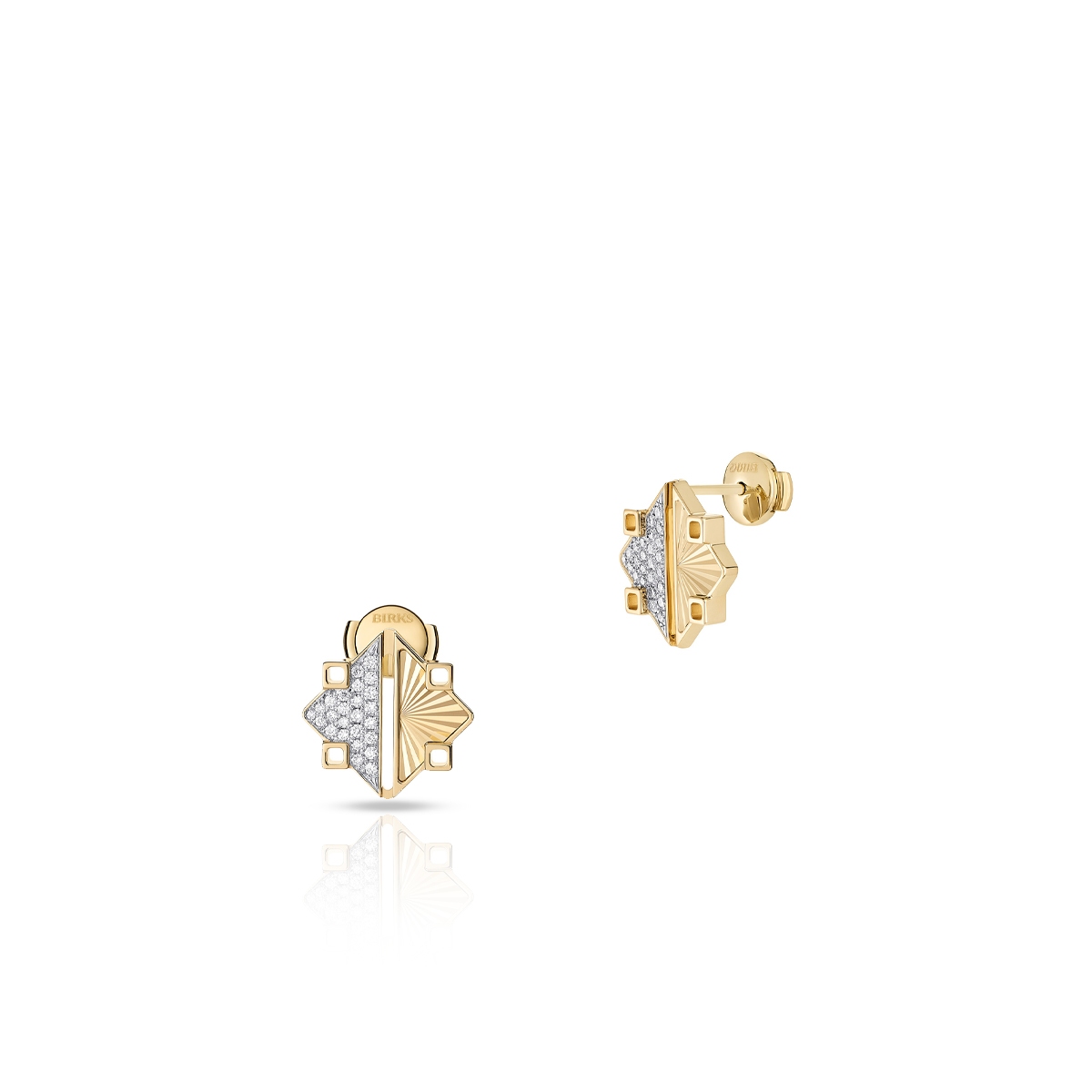 W.KRUK Kolczyki złote Birks