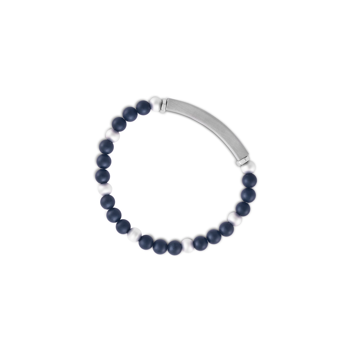 W.KRUK Bransoleta ze stali z koralikami