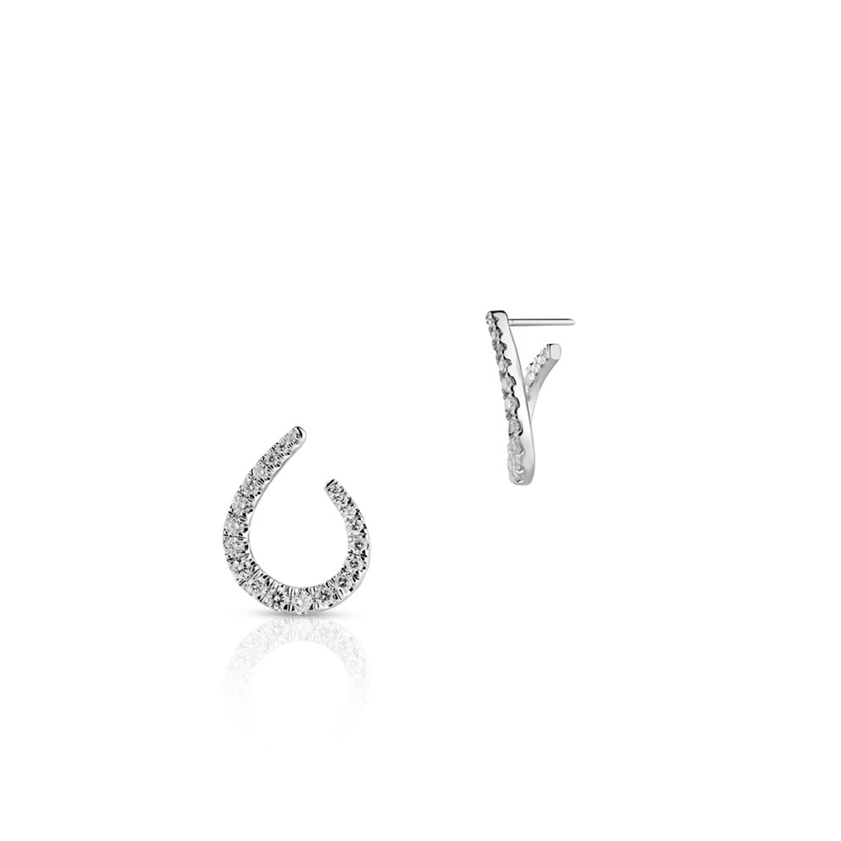 W.KRUK Kolczyki białe złoto z brylantami