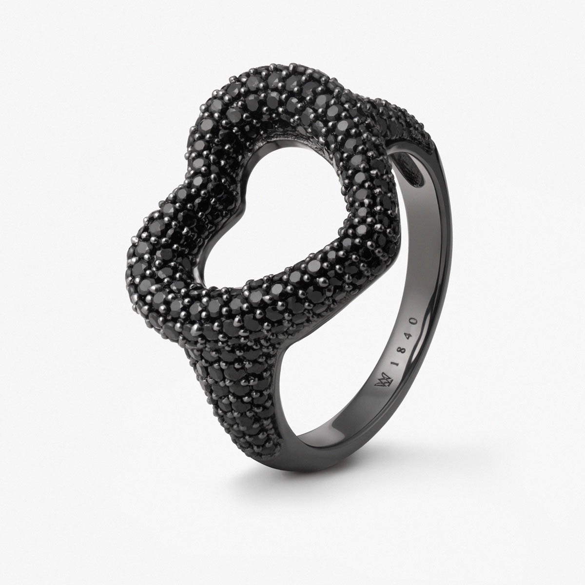 W.KRUK Pierścionek srebrny Meteory