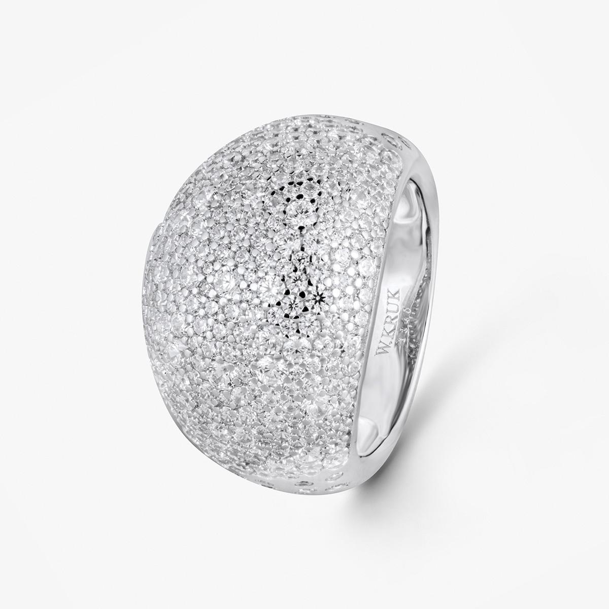 W.KRUK Pierścionek srebrny z cyrkoniami