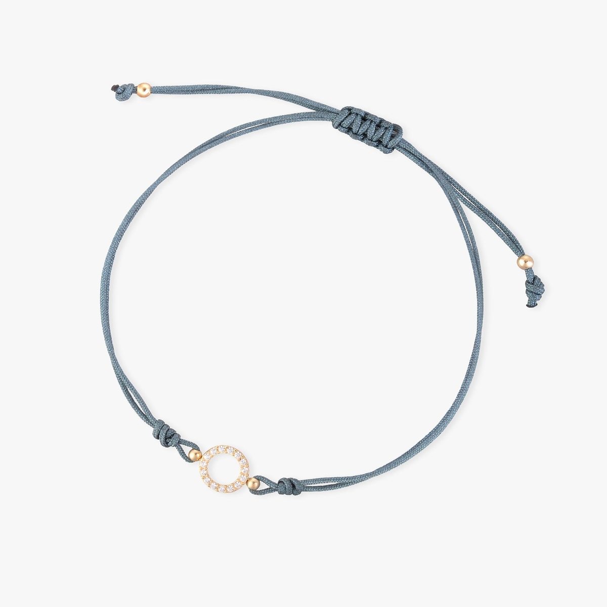 W.KRUK Bransoleta sznurkowa z kółkiem