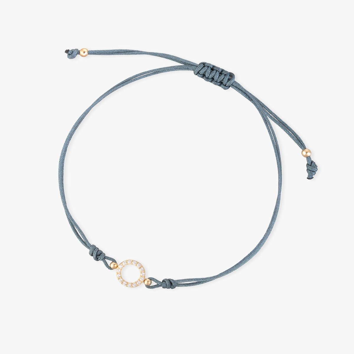 W.KRUK Bransoleta sznurkowa z kółkiem